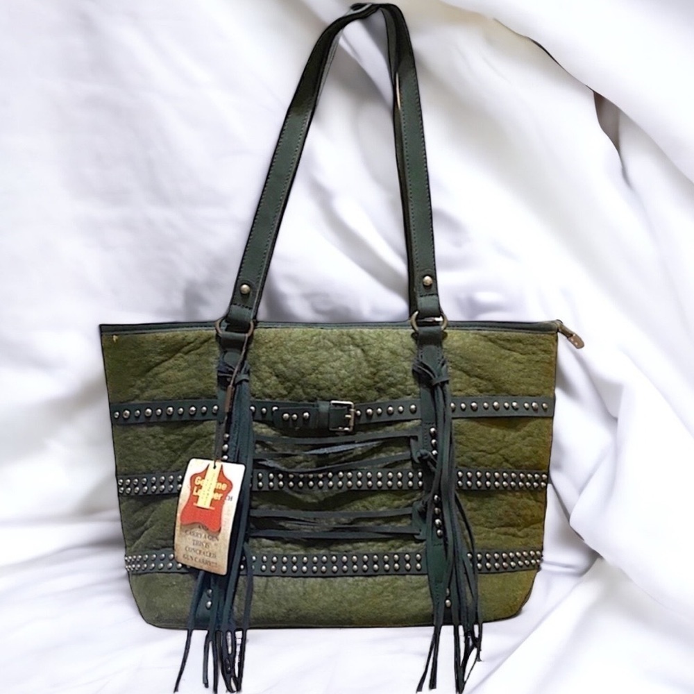 Trinity Ranch Fringed Tote Bag Conceal & Carry